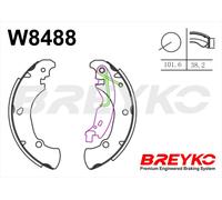 DAVID VASCO W8488 Kit ganasce freno per FIAT,LANCIA