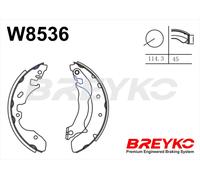 DAVID VASCO W8536 Kit ganasce freno per FORD