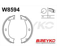 DAVID VASCO W8594 Kit ganasce freno per BMW