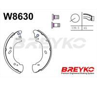 DAVID VASCO W8630 Kit ganasce freno per FORD,OPEL,RENAULT