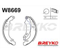 DAVID VASCO W8669 Kit ganasce freno per DACIA,RENAULT