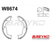 DAVID VASCO W8674 Kit ganasce freno per VOLVO