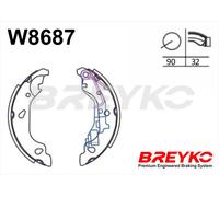 DAVID VASCO W8687 Kit ganasce freno per FIAT