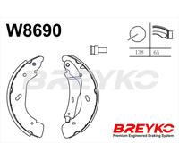 DAVID VASCO W8690 Kit ganasce freno per FORD,LDV