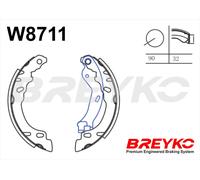 DAVID VASCO W8711 Kit ganasce freno per FIAT,FORD