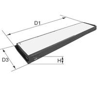 DAVID VASCO X752 Filtro, Aria abitacolo per CHEVROLET,OPEL