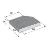 DAVID VASCO X768 Filtro, Aria abitacolo per FORD