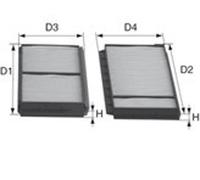 DAVID VASCO X778 Filtro, Aria abitacolo per MAZDA