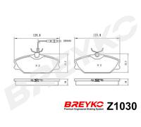 DAVID VASCO Z1030 Kit pastiglie freno, Freno a disco per ALPINE,DAEWOO,RENAULT