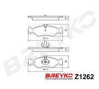 DAVID VASCO Z1262 Kit pastiglie freno, Freno a disco per MERCEDES-BENZ,VW