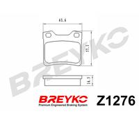 DAVID VASCO Z1276 Kit pastiglie freno, Freno a disco per PEUGEOT