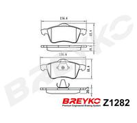 DAVID VASCO Z1282 Kit pastiglie freno, Freno a disco per VW