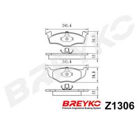 DAVID VASCO Z1306 Kit pastiglie freno, Freno a disco per SEAT,VW