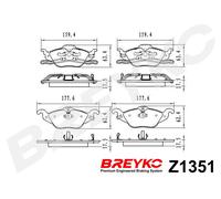 DAVID VASCO Z1351 Kit pastiglie freno, Freno a disco per CHEVROLET,OPEL