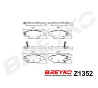DAVID VASCO Z1352 Kit pastiglie freno, Freno a disco per CHEVROLET,OPEL