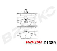 DAVID VASCO Z1389 Kit pastiglie freno, Freno a disco per VOLVO