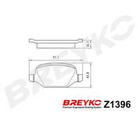 DAVID VASCO Z1396 Kit pastiglie freno, Freno a disco per ALFA ROMEO,FIAT,LANCIA
