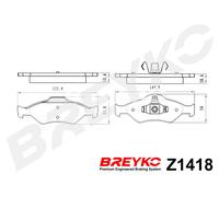 DAVID VASCO Z1418 Kit pastiglie freni