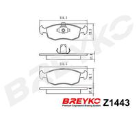 DAVID VASCO Z1443 Kit pastiglie freno, Freno a disco per FIAT