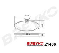 DAVID VASCO Z1466 Kit pastiglie freno, Freno a disco per NISSAN,OPEL,RENAULT