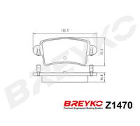 DAVID VASCO Z1470 Kit pastiglie freno, Freno a disco per NISSAN,OPEL,RENAULT