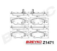 DAVID VASCO Z1471 Kit pastiglie freno, Freno a disco per CHEVROLET,OPEL
