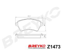 DAVID VASCO Z1473 Kit pastiglie freno, Freno a disco per LAND ROVER