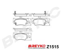 DAVID VASCO Z1515 Kit pastiglie freno, Freno a disco per CHEVROLET,KIA,OPEL