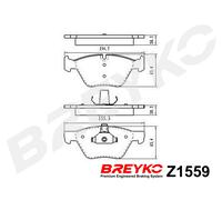 DAVID VASCO Z1559 Kit pastiglie freno, Freno a disco per BMW,BMW (BRILLIANCE)