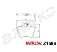 DAVID VASCO Z1596 Kit pastiglie freno, Freno a disco per CITROËN,PEUGEOT