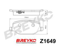 DAVID VASCO Z1649 Kit pastiglie freno, Freno a disco per ALFA ROMEO,LANCIA