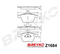 DAVID VASCO Z1684 Kit pastiglie freno, Freno a disco per FORD,MERCEDES-BENZ,VOLV