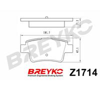 DAVID VASCO Z1714 Kit pastiglie freno, Freno a disco per OPEL