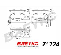 DAVID VASCO Z1724 Kit pastiglie freno, Freno a disco per FORD,VW