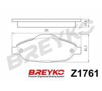 DAVID VASCO Z1761 Kit pastiglie freno, Freno a disco per PEUGEOT