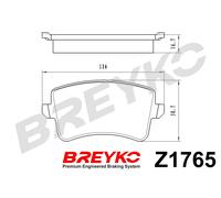 DAVID VASCO Z1765 Kit pastiglie freno, Freno a disco per AUDI
