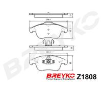 DAVID VASCO Z1808 Kit pastiglie freno, Freno a disco per RENAULT