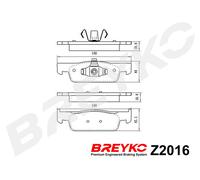 DAVID VASCO Z2016 Kit pastiglie freno, Freno a disco per DACIA,RENAULT