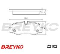 DAVID VASCO Z2102 Kit pastiglie freno, Freno a disco per MERCEDES-BENZ