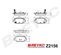 DAVID VASCO Z2156 Kit pastiglie freno, Freno a disco per FIAT