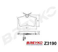 DAVID VASCO Z3190 Kit pastiglie freno, Freno a disco per HONDA