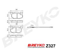 DAVID VASCO Z327 Kit pastiglie freno, Freno a disco per CITROËN,DALLAS,MERCEDES-