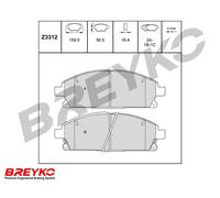 DAVID VASCO Z3312 Kit pastiglie freno, Freno a disco per ACURA,INFINITI,NISSAN