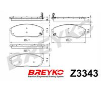 DAVID VASCO Z3343 Kit pastiglie freno, Freno a disco per KIA