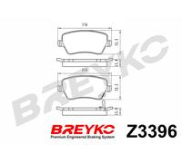 DAVID VASCO Z3396 Kit pastiglie freno, Freno a disco per NISSAN,OPEL,SUZUKI
