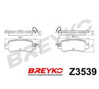 DAVID VASCO Z3539 Kit pastiglie freno, Freno a disco per MAZDA
