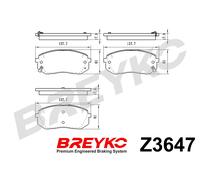 DAVID VASCO Z3647 Kit pastiglie freno, Freno a disco per HYUNDAI,KIA