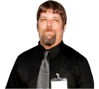 David W. Harper (Black Shirt) Half Body Buddy Cutout