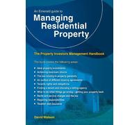 David Watson An Emerald Guide to Managing Residential Property (Tascabile)