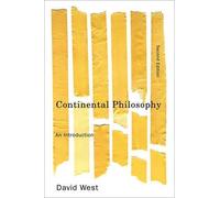 David West Continental Philosophy (Copertina rigida)